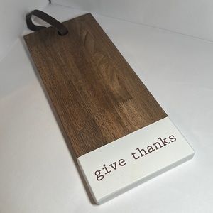 Mud Pie “Give Thanks” Charcuterie Board